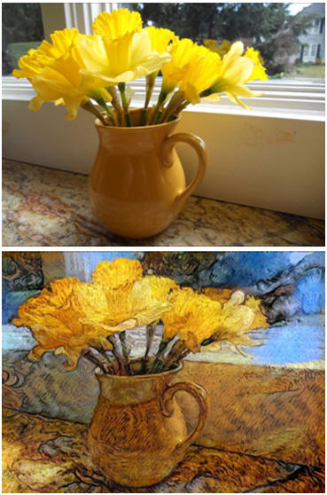 Convert Your Snapshots into Van Gogh Style Digital Paintings. It's easy to do and free at Deep Dream web sites. 