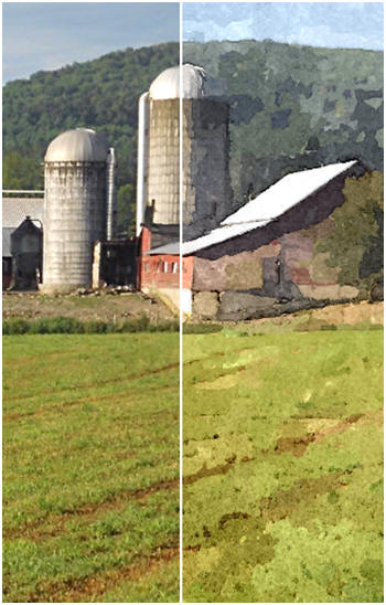 Convert your photos into berautiful digital watercolors for free with Foto Sketcher.