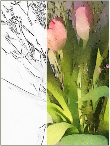 Create Watercolor Paintings from Your Photos - Put that pencil down. Use your camera to create the perfect preliminary sketch for your next watercolor or pastel. Then, concentrate on the fun part of painting.