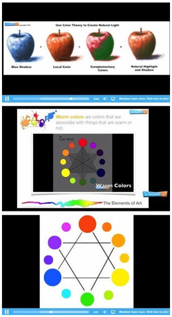 Free Color Theory Videos and Online, Interactive Color Wheel from TheVirtualInstructor.com